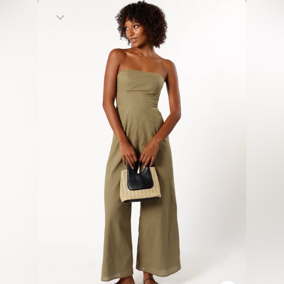 Petal & Pup Jodie Strapless Jumpsuit - Picture 2 of 9